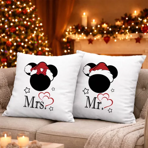 Karácsonyi Mr. és Mrs páros párna