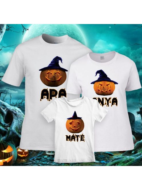 Halloweeni családi póló szett