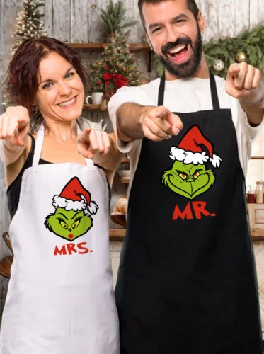 Páros_karácsonyi_kötény_Mr_és_Mrs_grincs_