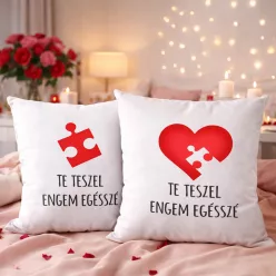 Szerelmes páros párna - Te teszel engem egésszé