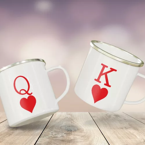 Páros_bögre_Poker_King_és_Queen_