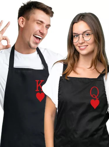 Páros_kötény_Poker_King_és_Queen_