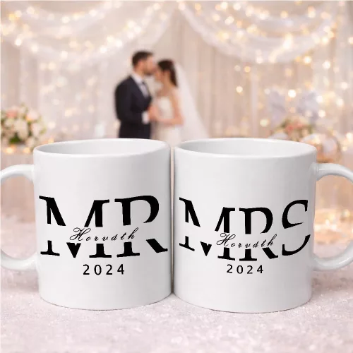 Bögre házassági évfordulóra - Mr and Mrs 
