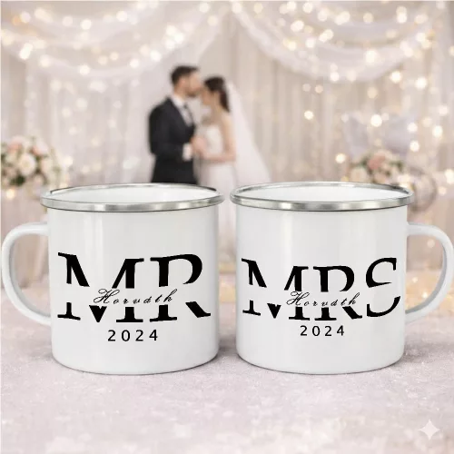 Bögre házassági évfordulóra - Mr and Mrs 