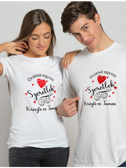 Páros póló szerelmeseknek_Valentin napi ajándék 