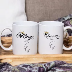 King_és_Queen_Valentin_napi_páros_bögre_