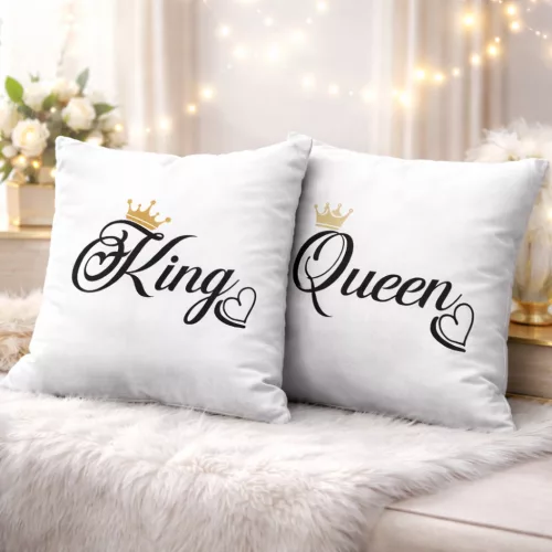 King és Queen páros párna
