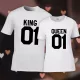 Páros_pólók_King_és_Queen_póló_Ajándék_szerelmeseknek