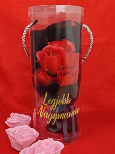 Anyák_napi_ajándék_Rózsacsokor_nagymamának_