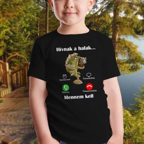 Póló_gyerek_horgásznak_Hívnak_a_halak_
