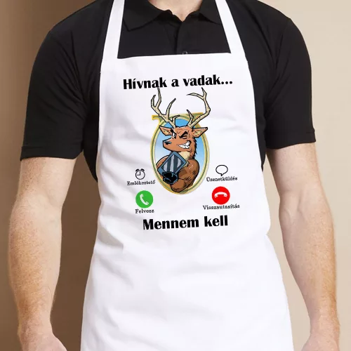 Vicces_ajándék_vadásznak_Hívnak_a_vadak_kötény