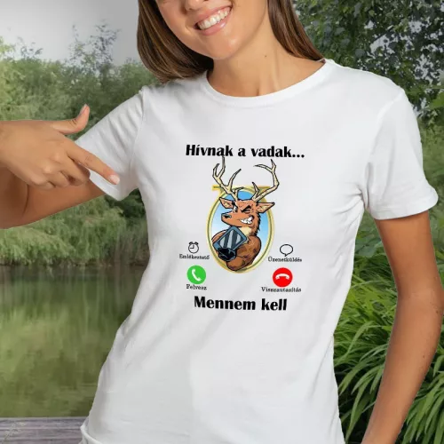 Női_póló_vadásznak_Hívnak_a_vadak_