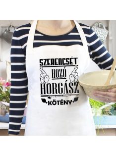 Pecás ajándék_Szerencsét hozó horgász kötény