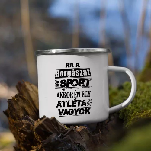 Humoros_horgász_bögre_Ha_a_horgászat_egy_sport_