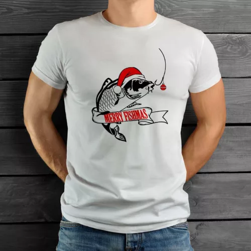 Karácsonyi_póló_horgászoknak_Merry_fishmas_
