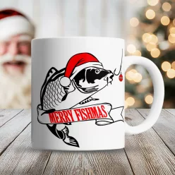 Karácsonyi_bögre_horgászoknak_Merry_fishmas_