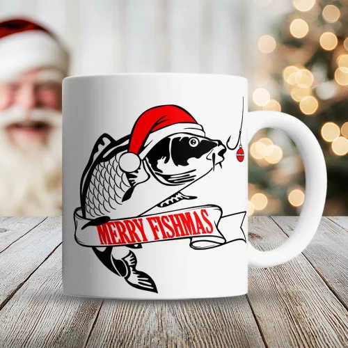 Karácsonyi_bögre_horgászoknak_Merry_fishmas_