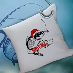 Karácsonyi_párna_horgászoknak_Merry_fishmas_