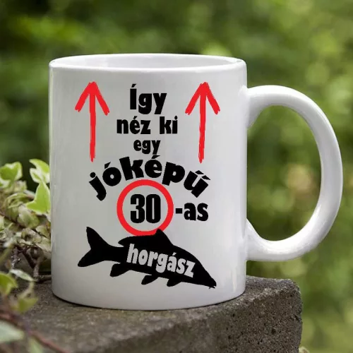 Születésnapi_ajándék_pecásoknak_Jóképű_horgász_bögre_