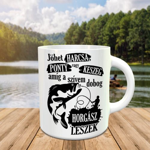 Bögre_pecásoknak_Amíg_a_szívem_dobog_horgász_leszek_
