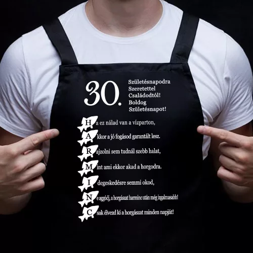 Ajándék_horgászoknak_30._születésnapra_kötény_