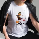 Halloweeni_Ajándék_Hallofish_női_póló_