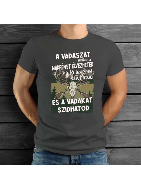 Vicces vadász póló_Vadakat szidhatod_