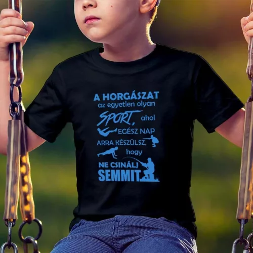 Pecás_ajándék_Sporthorgász_gyerek_póló_