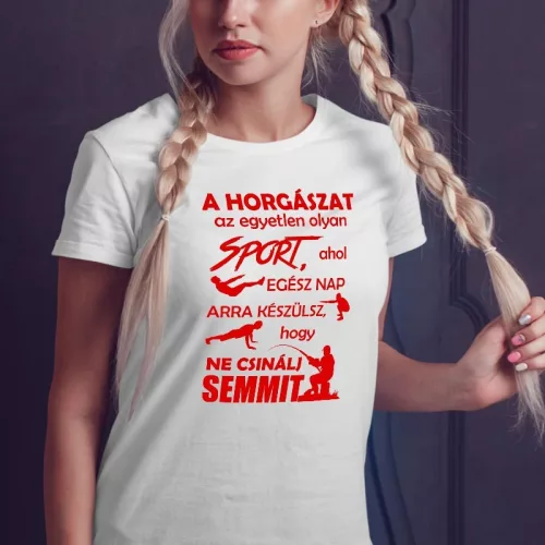 Ajándék_pecásnak_Sporthorgász_női_póló_