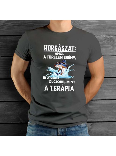 Horgász meglepetés_A türelem erény póló_