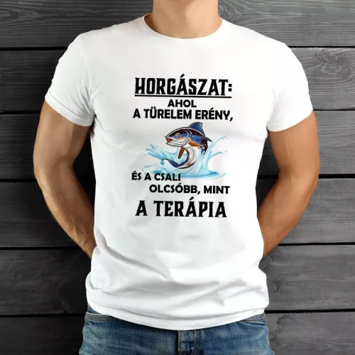 Horgász_meglepetés_A_türelem_erény_póló_