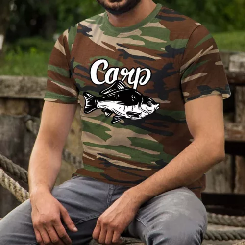 Halas_ajándék_Carp_terepmintás_póló_