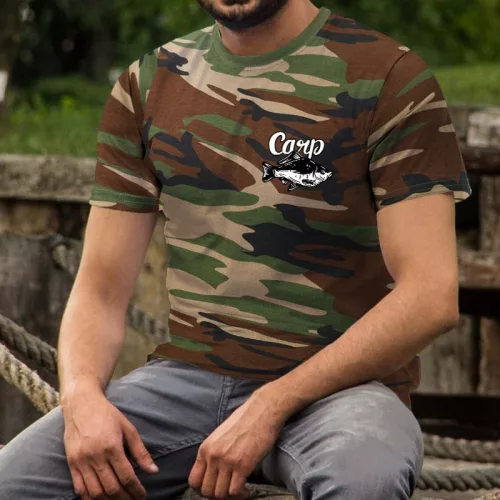 Halas_ajándék_Carp_terepmintás_póló_