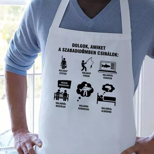 Feliratos_kötény_Horgászok_szabadideje_