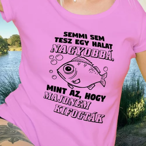 Halas_ajándék_Majdnem_kifogták_női_póló_