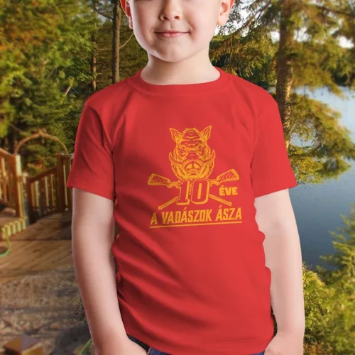 Vadászok_ásza_gyerek_póló_Életkoros_ajándék_