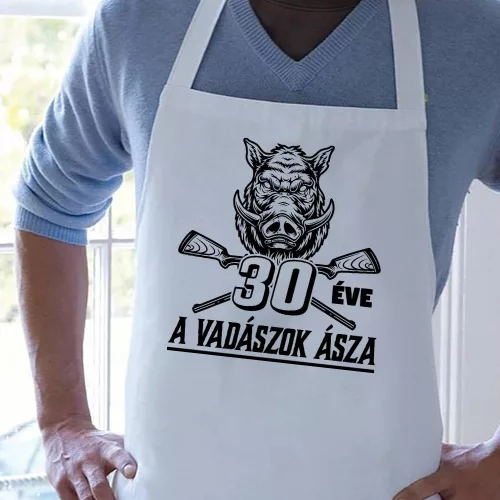 Vadászok_ásza_kötény_Életkoros_ajándék_