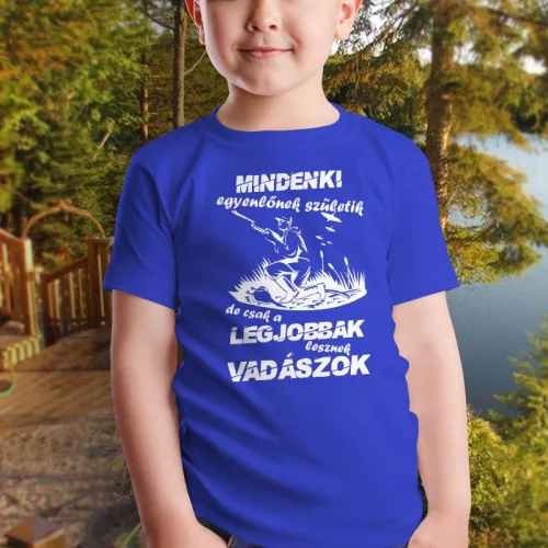 Feliratos_gyerek_póló_Legjobbak_lesznek_vadászok