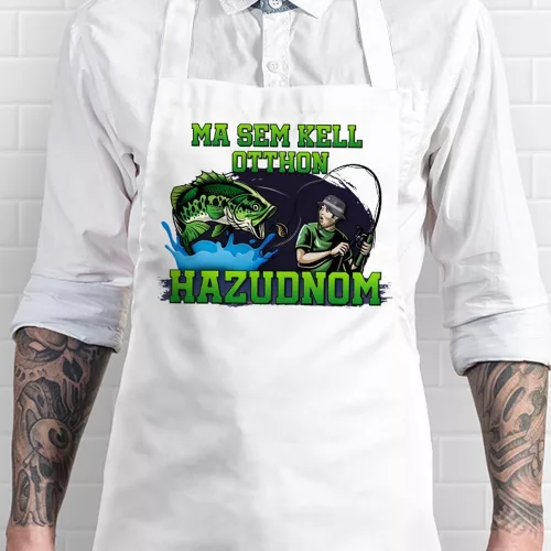 Horgász_kötény_Ma_sem_kell_otthon_hazudnom_