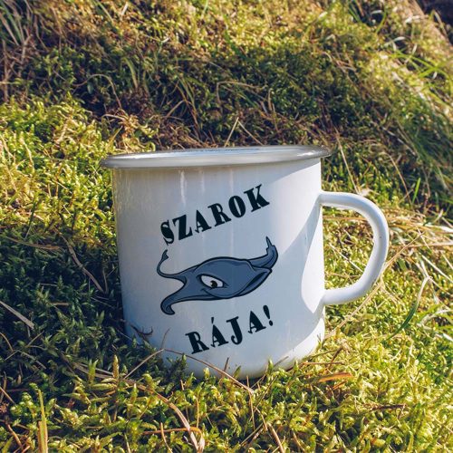 Humoros_horgász_ajándék_Szarok_rája_bögre_