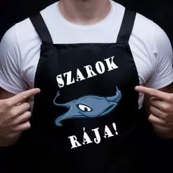 Humoros_horgász_ajándék_Szarok_rája_kötény_