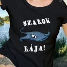 Poénos_horgász_ajándék_Szarok_rája_női_póló_
