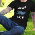 Humoros_horgász_ajándék_Szarok_rája_póló_