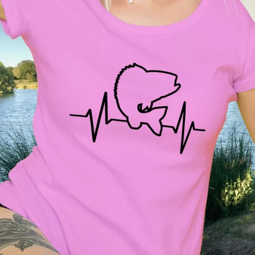 Halas_ajándék_EKG_női_póló_