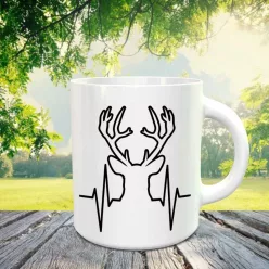 Szarvasos_ajándék_EKG_bögre_