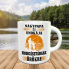 Horgásztársnak_bögre_Nagypapa_és_unokája_