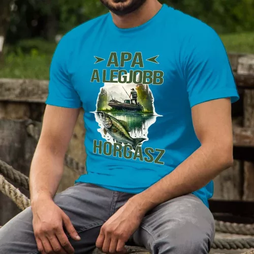 Póló_szülőknek_Apa_a_legjobb_horgász_