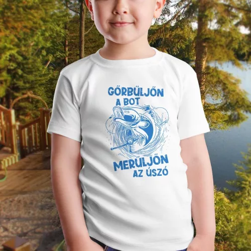 Halas_gyerek_póló_Görbüljön_a_bot_