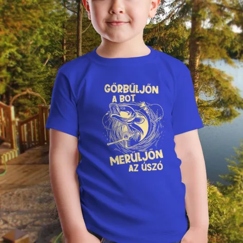 Halas_gyerek_póló_Görbüljön_a_bot_