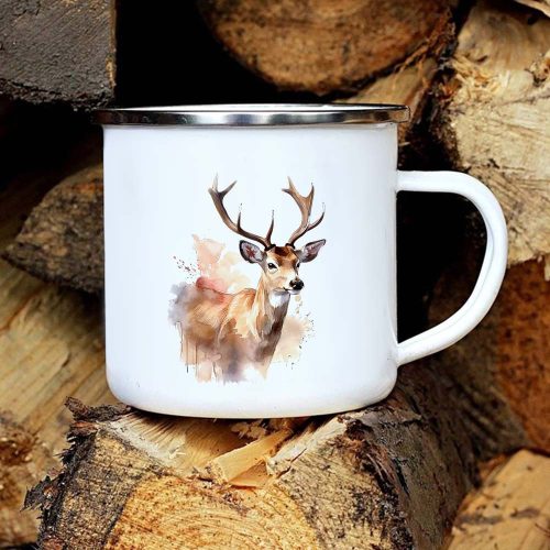 Ajándék_vadásznak_Egyedi_őz_mintás_bögre_